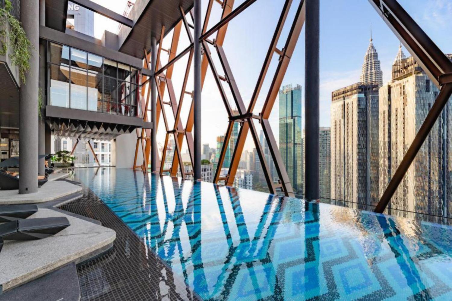 קואלה לומפור Scarletz Suites Klcc Twin Tower By Purple Orchid מראה חיצוני תמונה